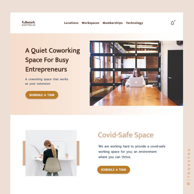 Web Template for Co-working Places