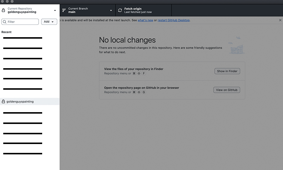 We use Github to manage codes for Painters Websites